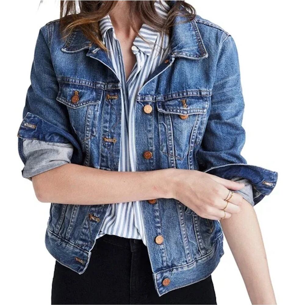 Madewell The Jean Jacket in Pinter Wash Size Small